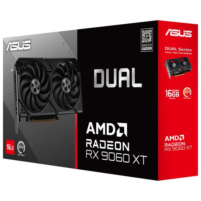 ASUS Radeon RX 9060 XT 16GB GDDR6 Dual