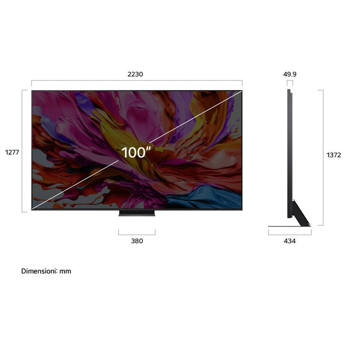 LG Qned Evo Ai 100'' Serie Qned86 MiniLed 4K Smart Tv 2025