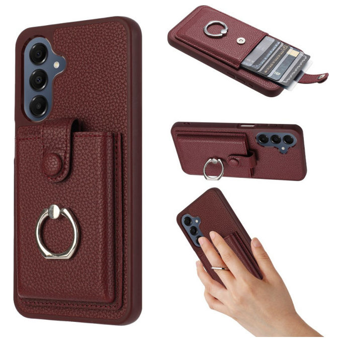 Celly Wally Custodia a Portafoglio per Samsung Galaxy A17 5G Nera