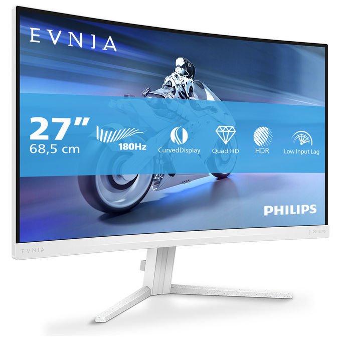 Philips Evnia 5000 27M2C5501 Monitor Gaming PC 27'' QHD 180Hz Bianco