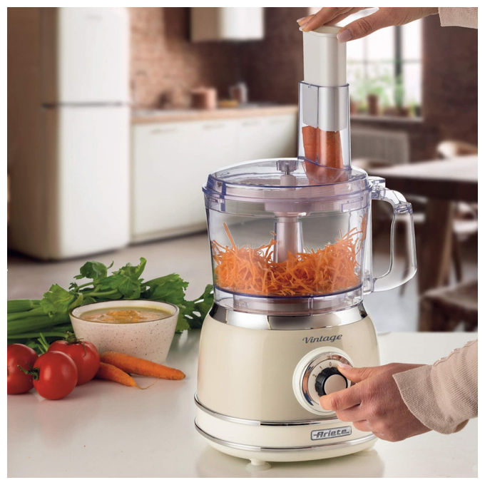 Ariete Robot da Cucina Vintage 1781, 2.1L, 1000W, Beige