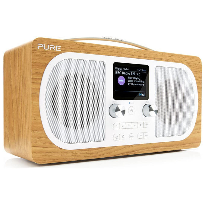 RADIO DAB+ BT CLASSIC H6 COTTON WHITE-OAK