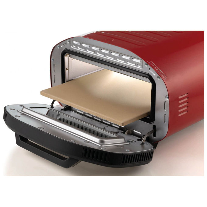 [ComeNuovo] Ariete 3901 Da Gennaro Forno per Pizza 2200W 430°C Pietra Refrattaria Timer 60 min colore Rosso