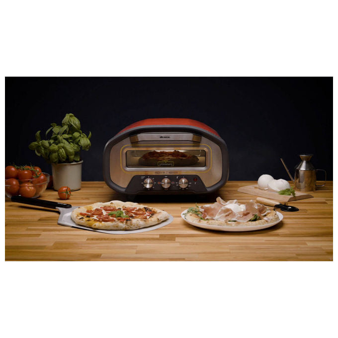[ComeNuovo] Ariete 3901 Da Gennaro Forno per Pizza 2200W 430°C Pietra Refrattaria Timer 60 min colore Rosso