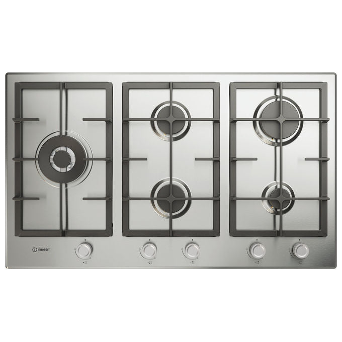 Indesit IN 9522 IX Piano Cottura a Gas 90cm 5 Fuochi Inox