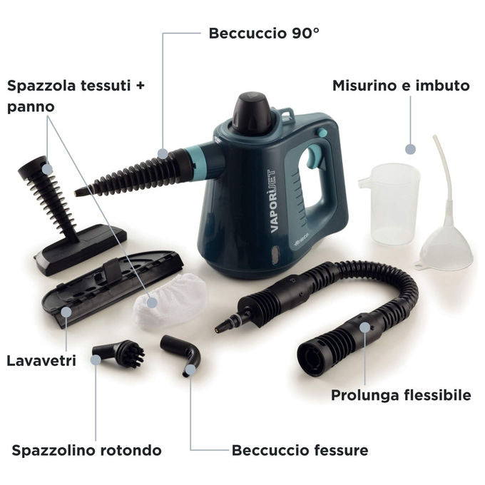 Ariete 4137 Vaporì Jet Pistola a Vapore Multifunzione Blu