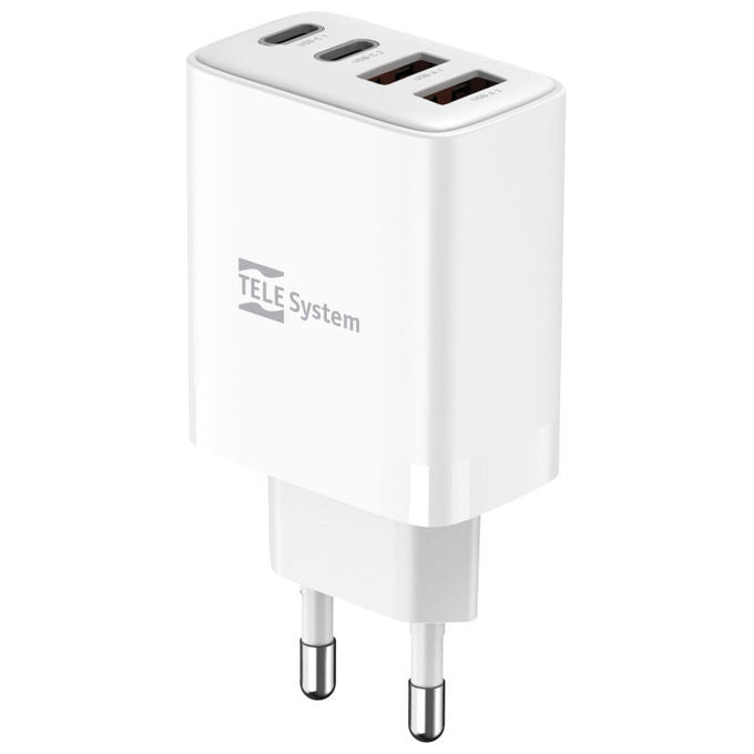 TELE System Caricabatterie USB-C e USB-A 40W