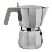 Alessi Moka Caffettiera 1 Tazza Grigia in Alluminio
