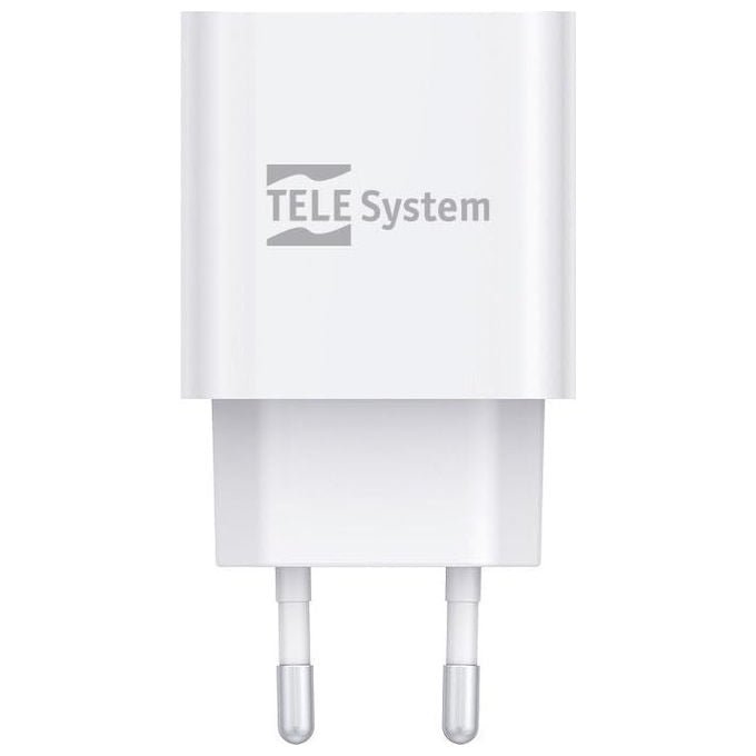TELE System Caricatore USB-C 20W PD Ricarica Rapida