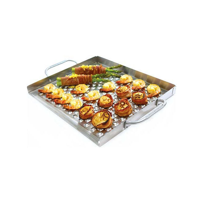 Broil King 69712 Piastra per Griglia in Acciaio Inox 39.7x33 cm