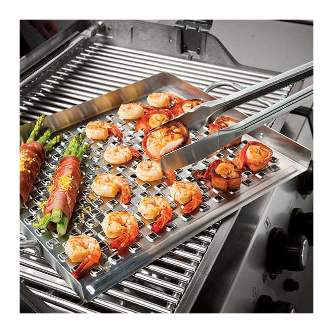 Broil King 69712 Piastra per Griglia in Acciaio Inox 39.7x33 cm