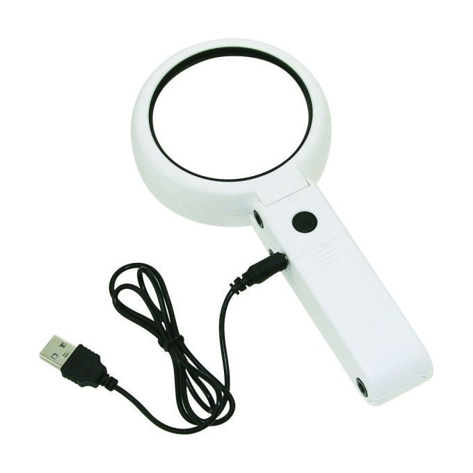 Velamp Lampada da Tavolo-Mano con Lente 5X-11X e 8 LED