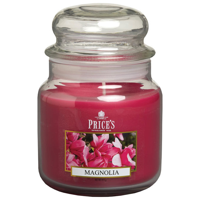 Price's Candles Candela Profumata Magnolia 170g in Vasetto di Vetro