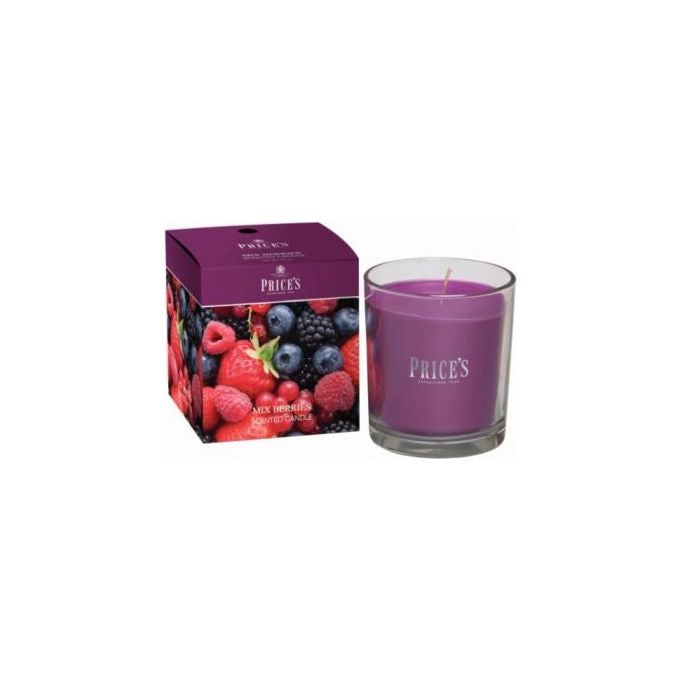 Price's Candles Candela Profumata Mixed Berries in Vetro 170g