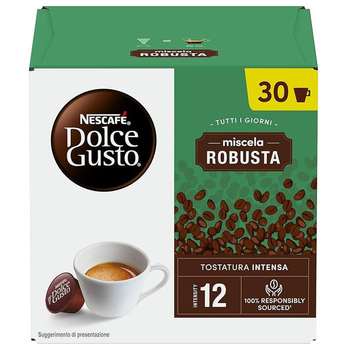 Nescafé Dolce Gusto Miscela Robusta: 90 Capsule Caffe' Espresso