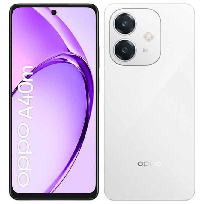 Oppo A40M Smartphone, 256GB, 8GB Ram, Bianco Starlight - Yeppon