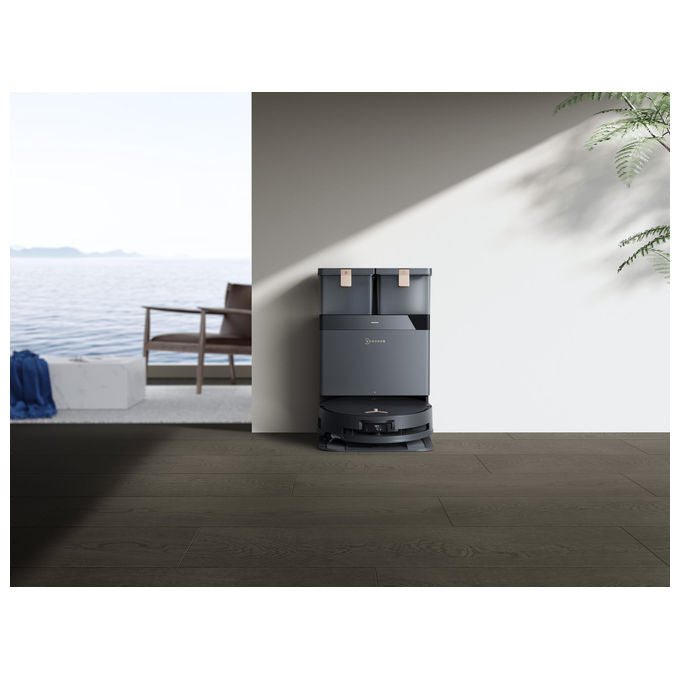 Ecovacs Robot Aspirapolvere Lavapavimenti Deebot X8 Pro Omni Nero Con Sacchetto per la Polvere