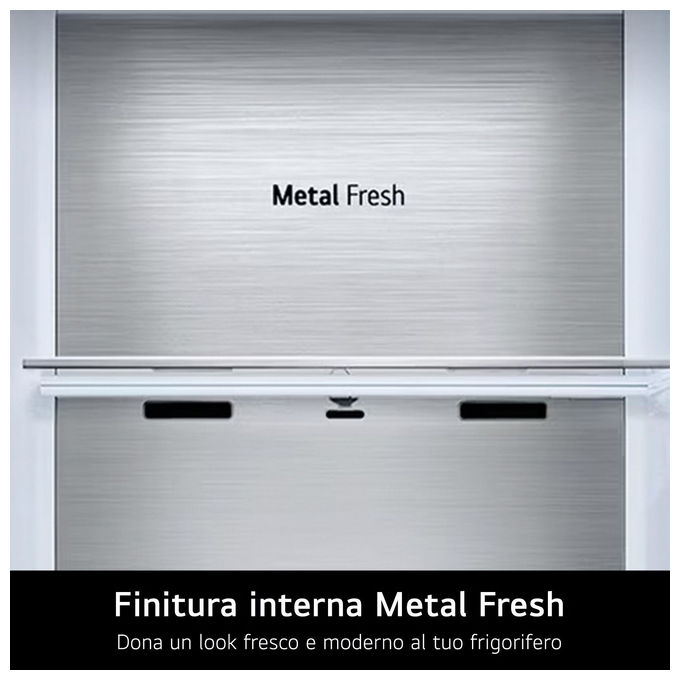 LG GSLE91MBAB Frigorifero Side by Side 179 cm Classe B 623 L Acciaio Inox Strutturato e Anti-impronta colore Grigio
