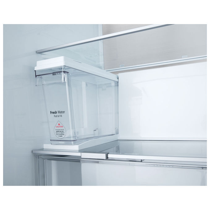 LG GSLE91MBAB Frigorifero Side by Side 179 cm Classe B 623 L Acciaio Inox Strutturato e Anti-impronta colore Grigio