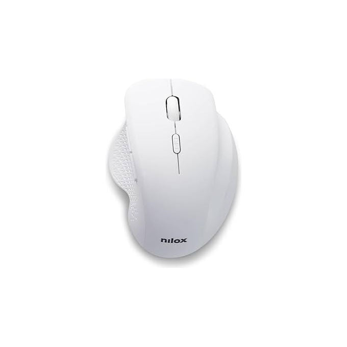 Nilox Mouse Wireless Dual Silent Bianco Ricaricabile