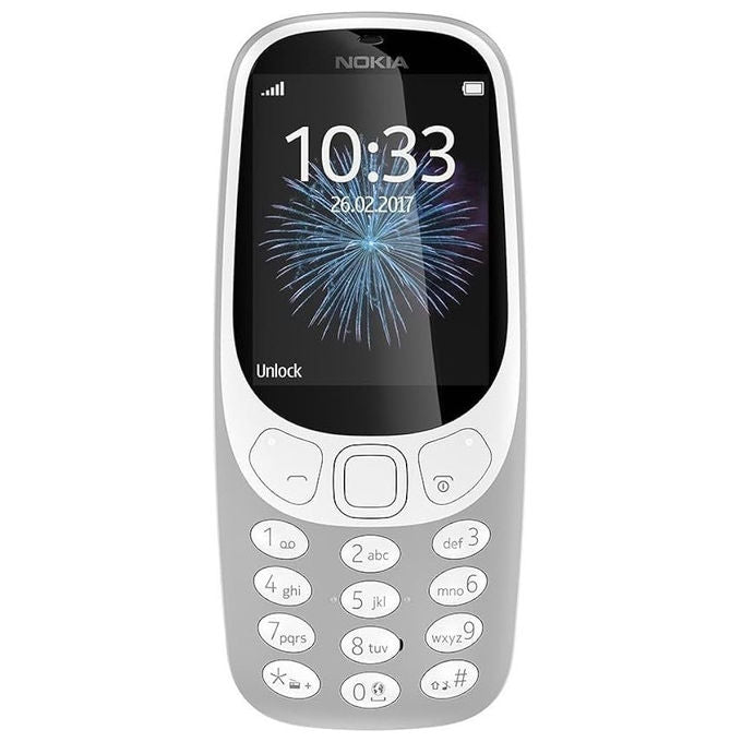 Nokia 3310 Dual Sim Grigio Bianco con Fotocamera e Radio FM