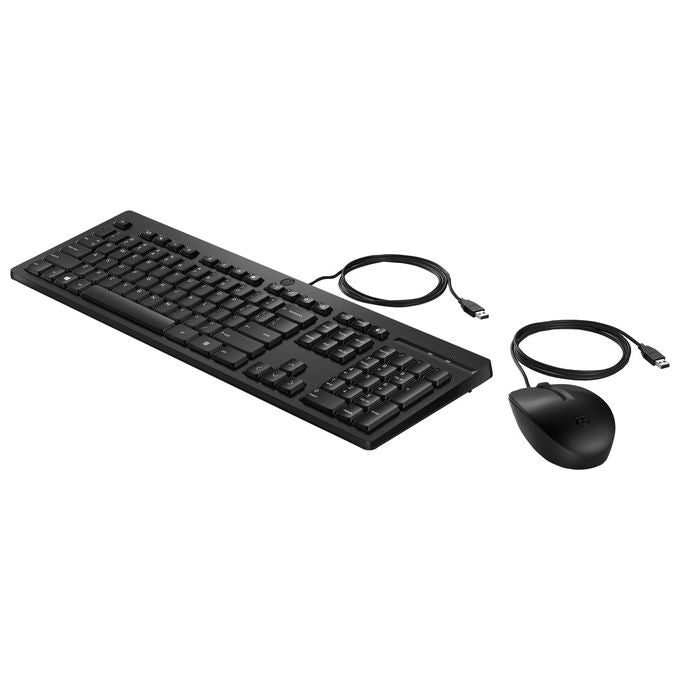 Hp Kit Mouse e Tastiera 225 Wired Usb Layout Italiano Nero