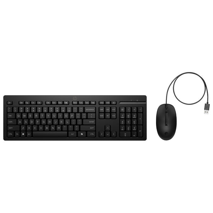 Hp Kit Mouse e Tastiera 225 Wired Usb Layout Italiano Nero