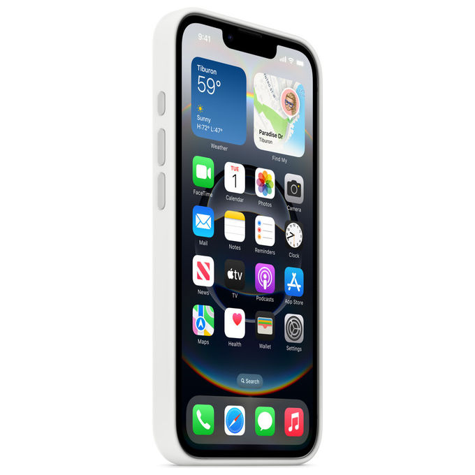 Apple Custodia Silicone Bianco per iPhone 16e