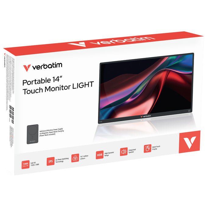 Verbatim Monitor Portatile Nero 14'' LED Full HD