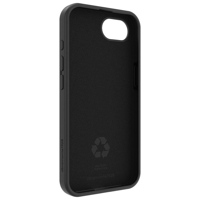 Dbramante1928 Custodia iPhone 16e 155 cm in Silicone Riciclato Nero Notte