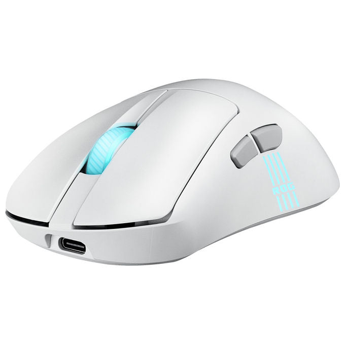 ASUS Rog Keris II Origin Wht Mouse Gaming Ottico 42000 DPI Wireless Bianco
