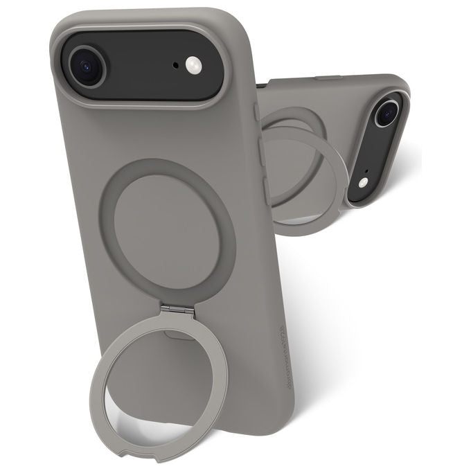 Dbramante1928 Custodia iPhone Roskilde MS Kick ICON Grigio MagSafe