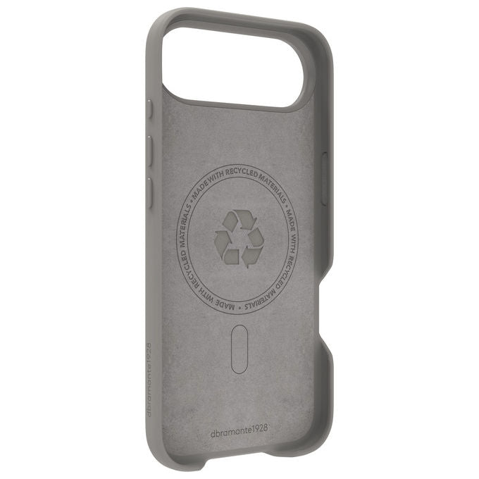 Dbramante1928 Custodia iPhone Roskilde MS Kick ICON Grigio MagSafe