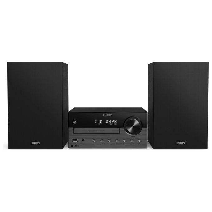 Philips Microsistema Audio 80W DAB+-FM CD USB Bluetooth Nero-Grigio scuro