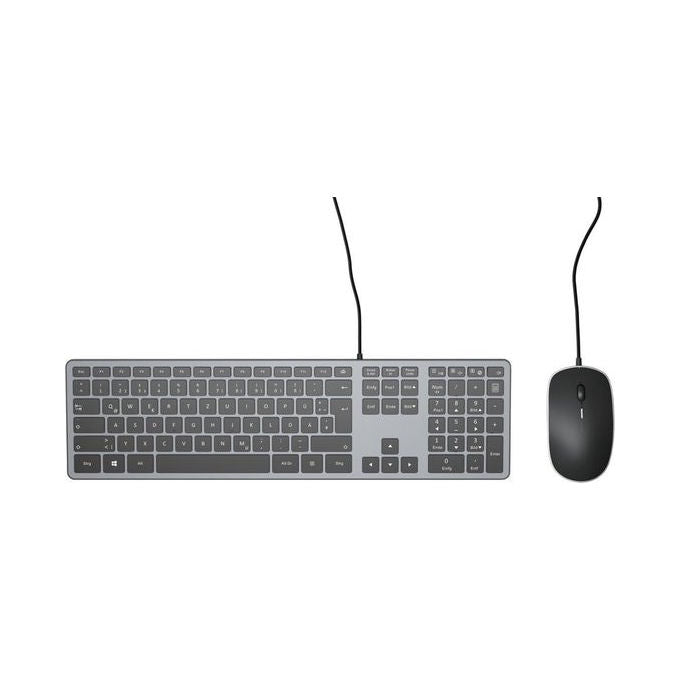 Medion Kit Tastiera e Mouse Ottico USB Argento