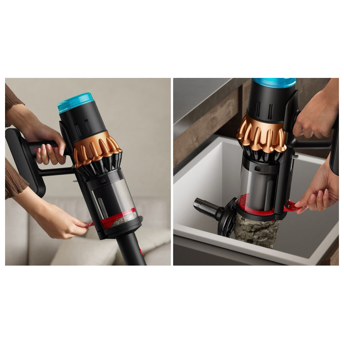 Dyson Aspirapolvere a Bastone V16 Piston Animal Submarine Senza Sacchetto Nero-Rame