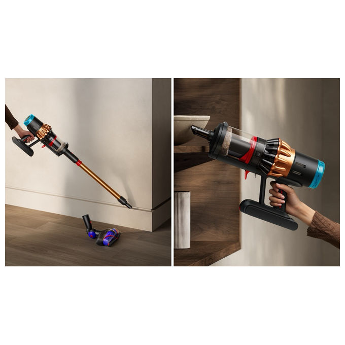 Dyson Aspirapolvere a Bastone V16 Piston Animal Submarine Senza Sacchetto Nero-Rame