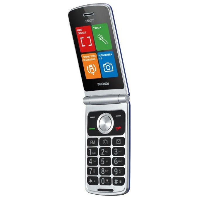 Brondi Maxy Flipattivo Telefono Cellulare Blu - Yeppon
