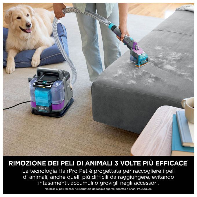Shark StainStriker HairPro Pet Smacchiatore Portatile per Macchie e Peli Animali