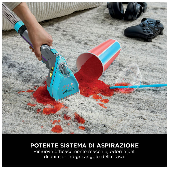 Shark StainStriker HairPro Pet Smacchiatore Portatile per Macchie e Peli Animali