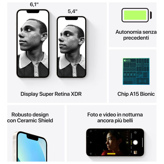 Apple iPhone 13, 128GB, Galassia