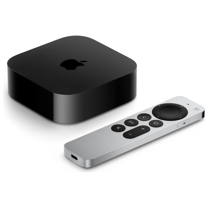 Apple, Apple TV 4K, Wi-Fi + Ethernet, 128GB, Nero Argento