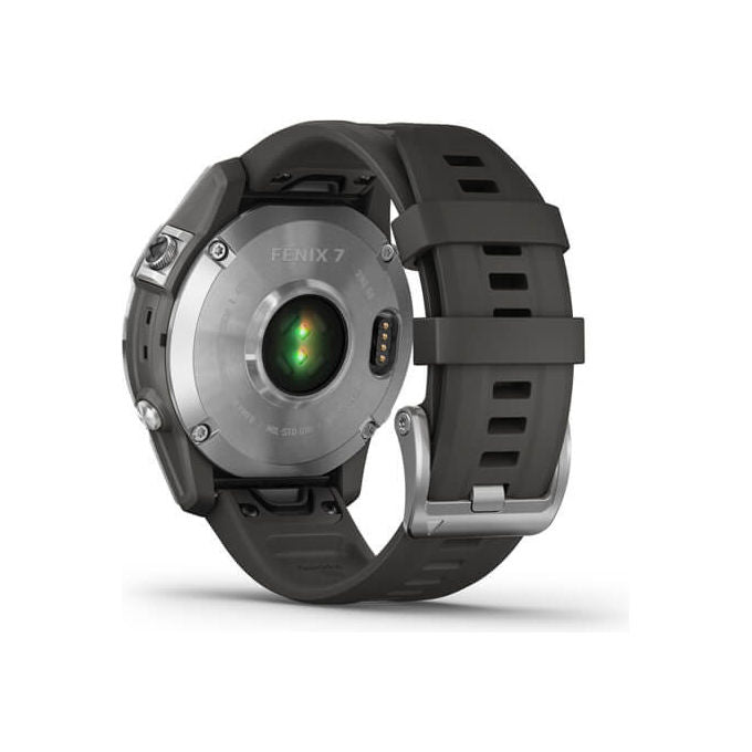 Garmin Fenix 7, Smartwatch GPS, Argento e Grafite, Display 1.3'', 47mm