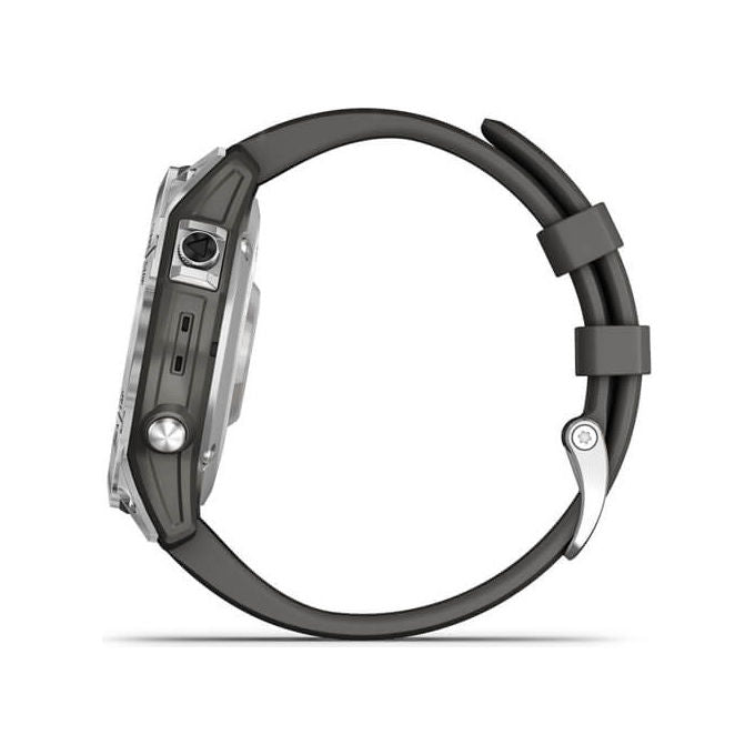 Garmin Fenix 7, Smartwatch GPS, Argento e Grafite, Display 1.3'', 47mm
