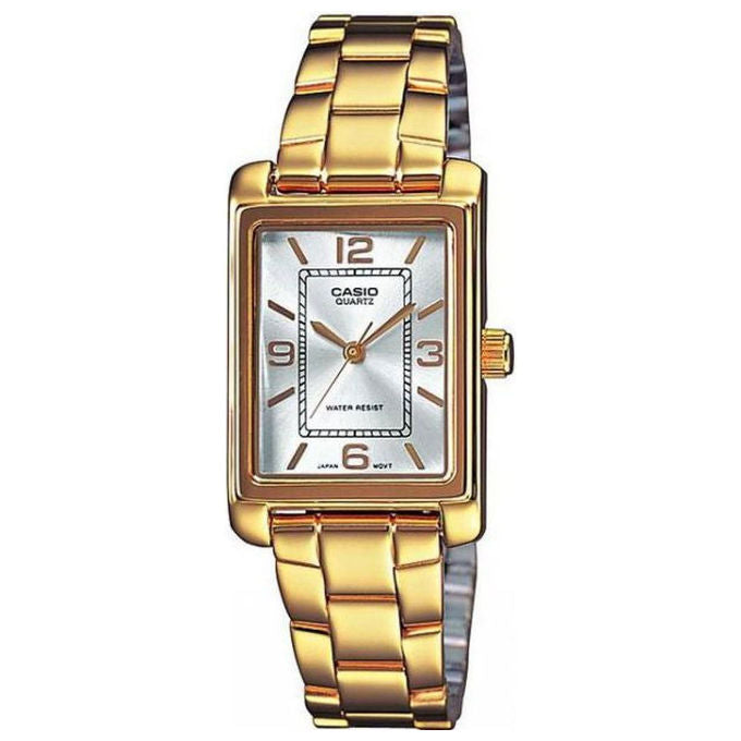 Casio, Orologio Donna, Placcato Oro, Argento, LTP-1234PG-7AEF, Classico