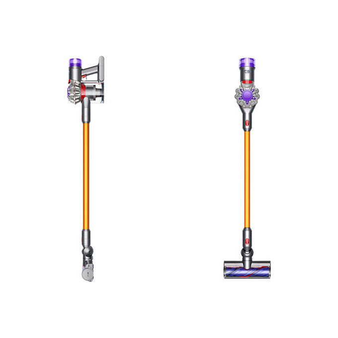 Dyson, Aspirapolvere a Bastone V8 Absolute, Senza Sacchetto, Argento e Giallo