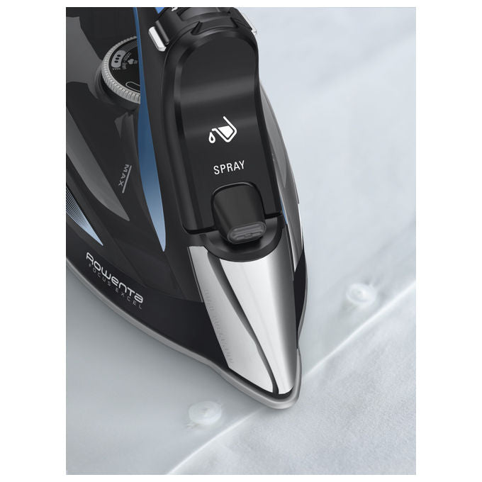 Rowenta DW5310, Ferro da Stiro a Vapore, 2700 W, Piastra Microsteam 400 HD Laser, Nero e Blu