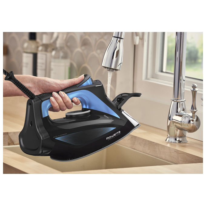 Rowenta DW5310, Ferro da Stiro a Vapore, 2700 W, Piastra Microsteam 400 HD Laser, Nero e Blu