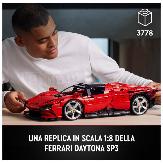 LEGO, Ferrari Daytona SP3 Technic, Set di Costruzione, 3778 Pezzi