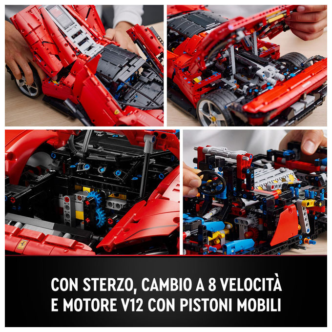 LEGO, Ferrari Daytona SP3 Technic, Set di Costruzione, 3778 Pezzi